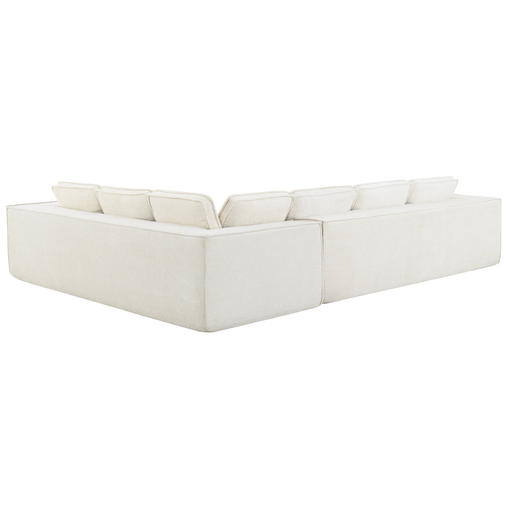 [VIDEO+New]129.5' Minimalist Style Modular Sectional Sofa,6 Seat Wrinkle-resistant Chenille Couch Set,2 PC Free Combination,Modern L-Shaped Cloud Sofa Set for Living Room,No Assembly Require,3 Colors