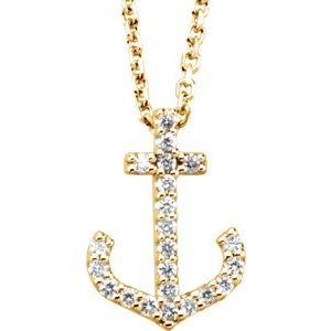Petite Anchor Necklace or Pendant