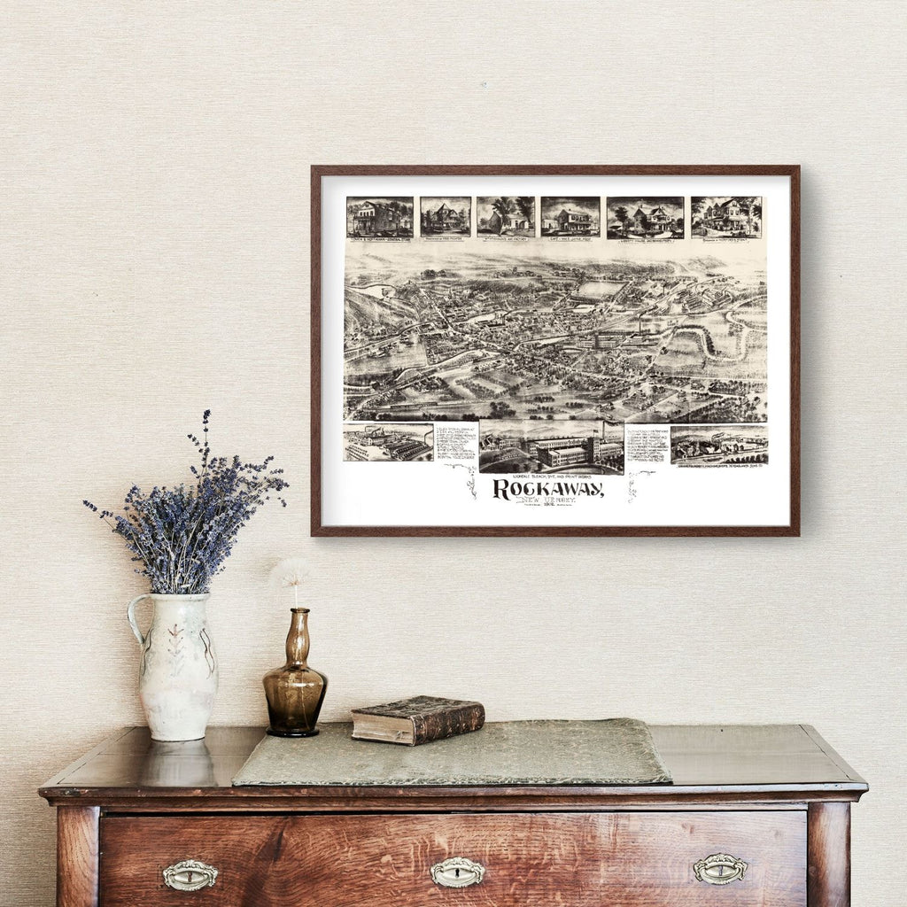 Vintage Map of Rockaway, New Jersey 1902