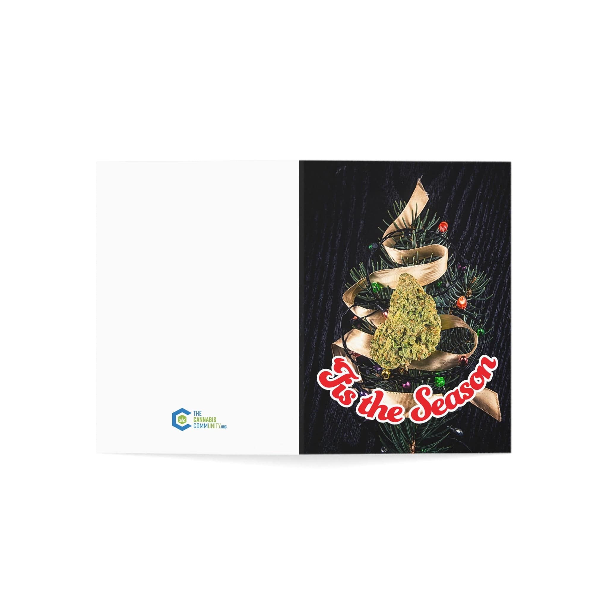 Tis The Season, Be Merry Be Lit Holiday Greeting Cards (1, 10, 30, and 50pcs)
