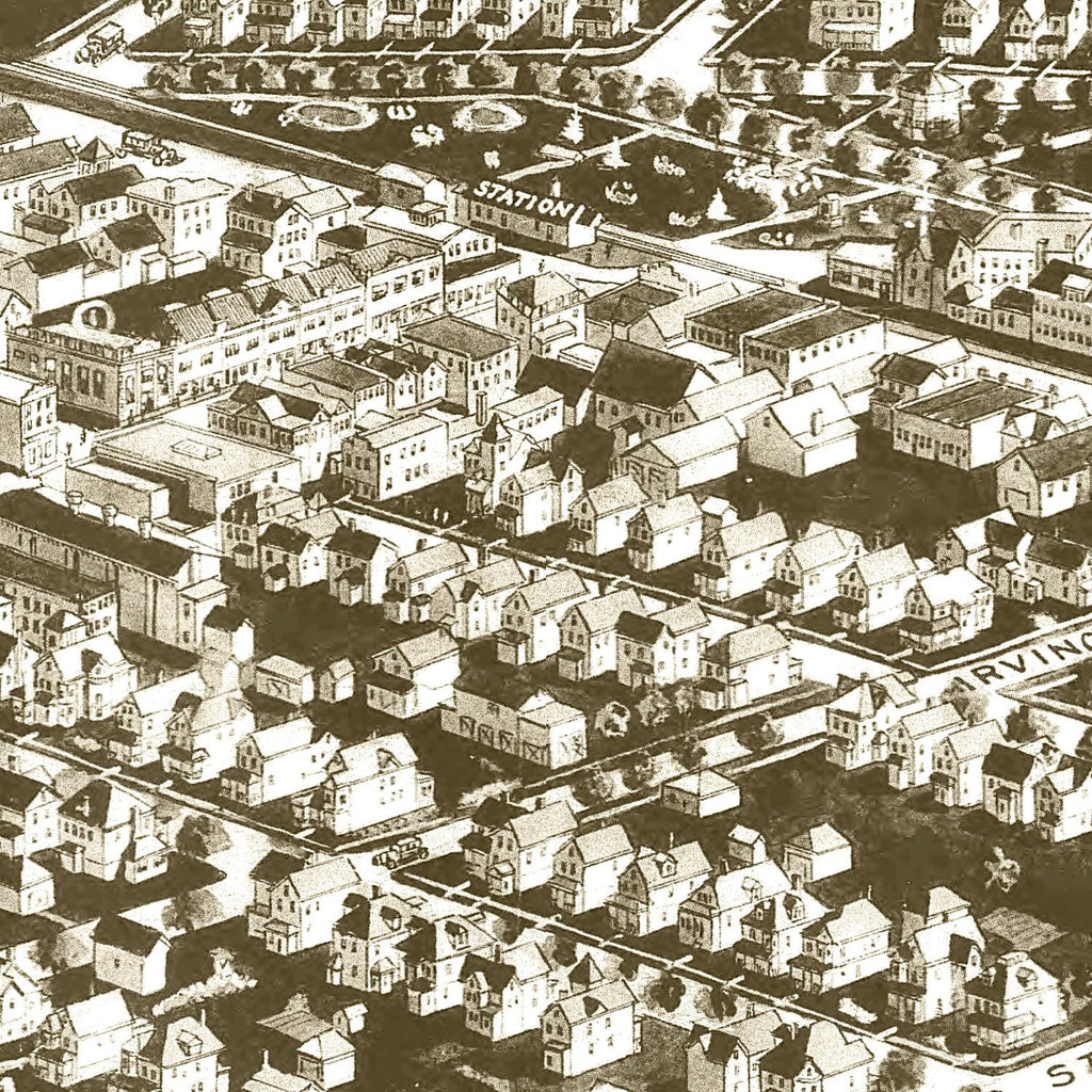 Vintage Map of Westwood, New Jersey 1924