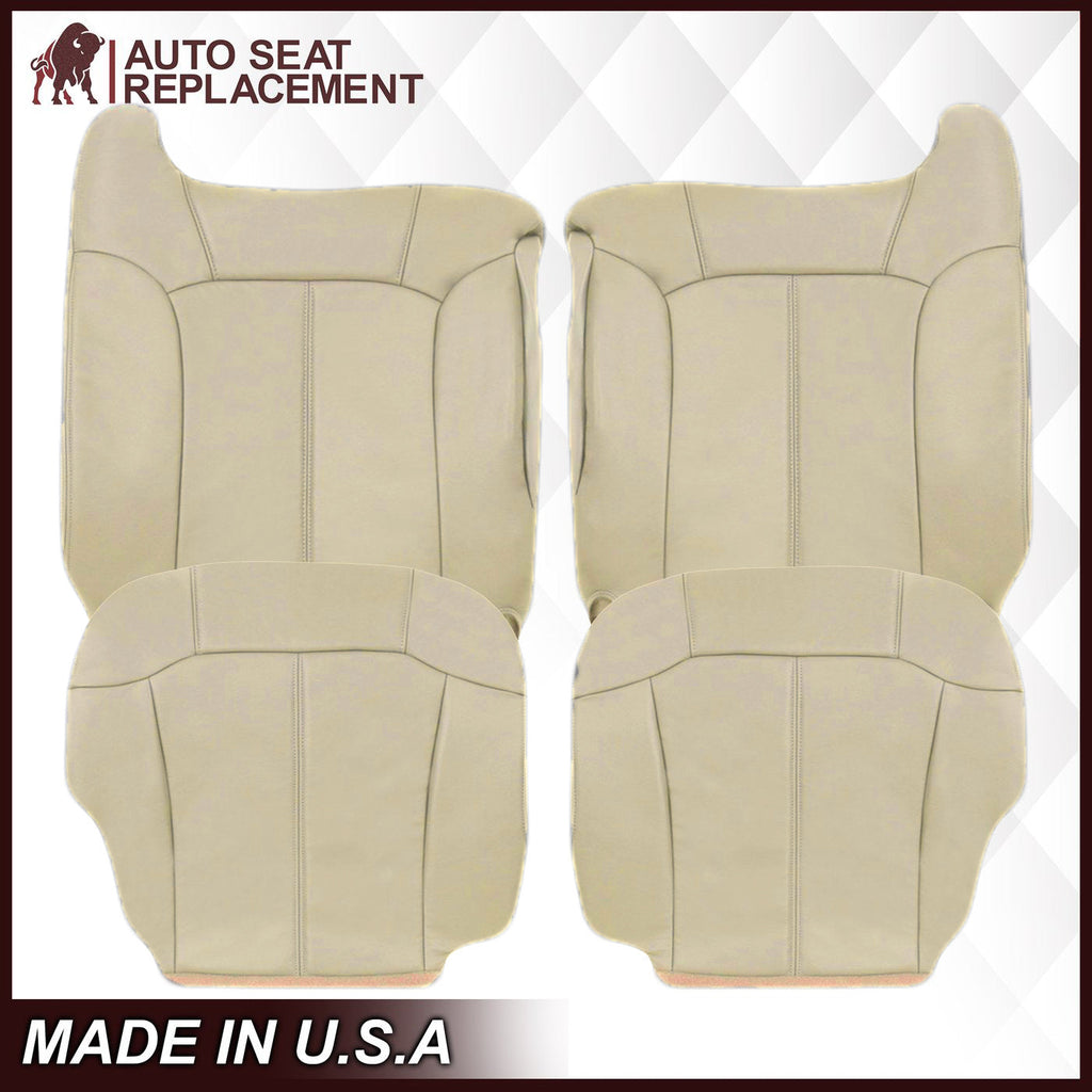 2000-2002 Chevy Tahoe/Suburban Seat Cover in Light Shale Tan: Choose From Variations