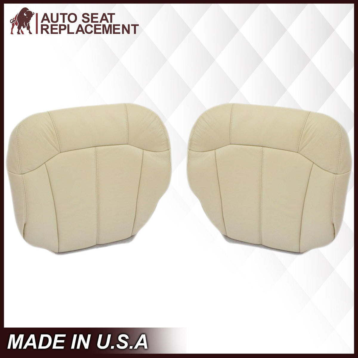 2000-2002 Chevy Tahoe/Suburban Seat Cover in Light Shale Tan: Choose From Variations