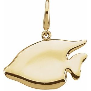 14K Yellow Gold Sunfish Charm/Pendant