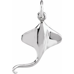 Sterling Silver Stingray Charm/Pendant