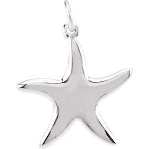 Sterling Silver Starfish Charm/Pendant