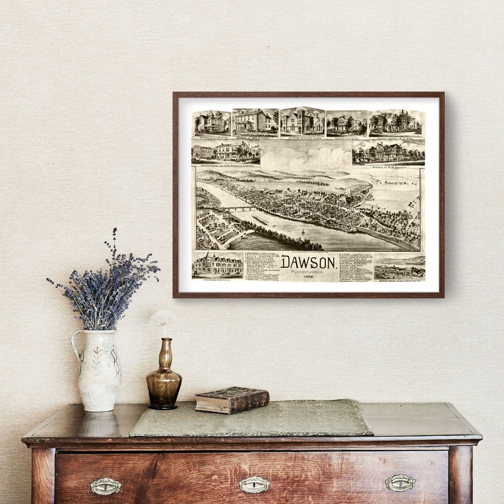 Vintage Map of Dawson, Pennsylvania 1902