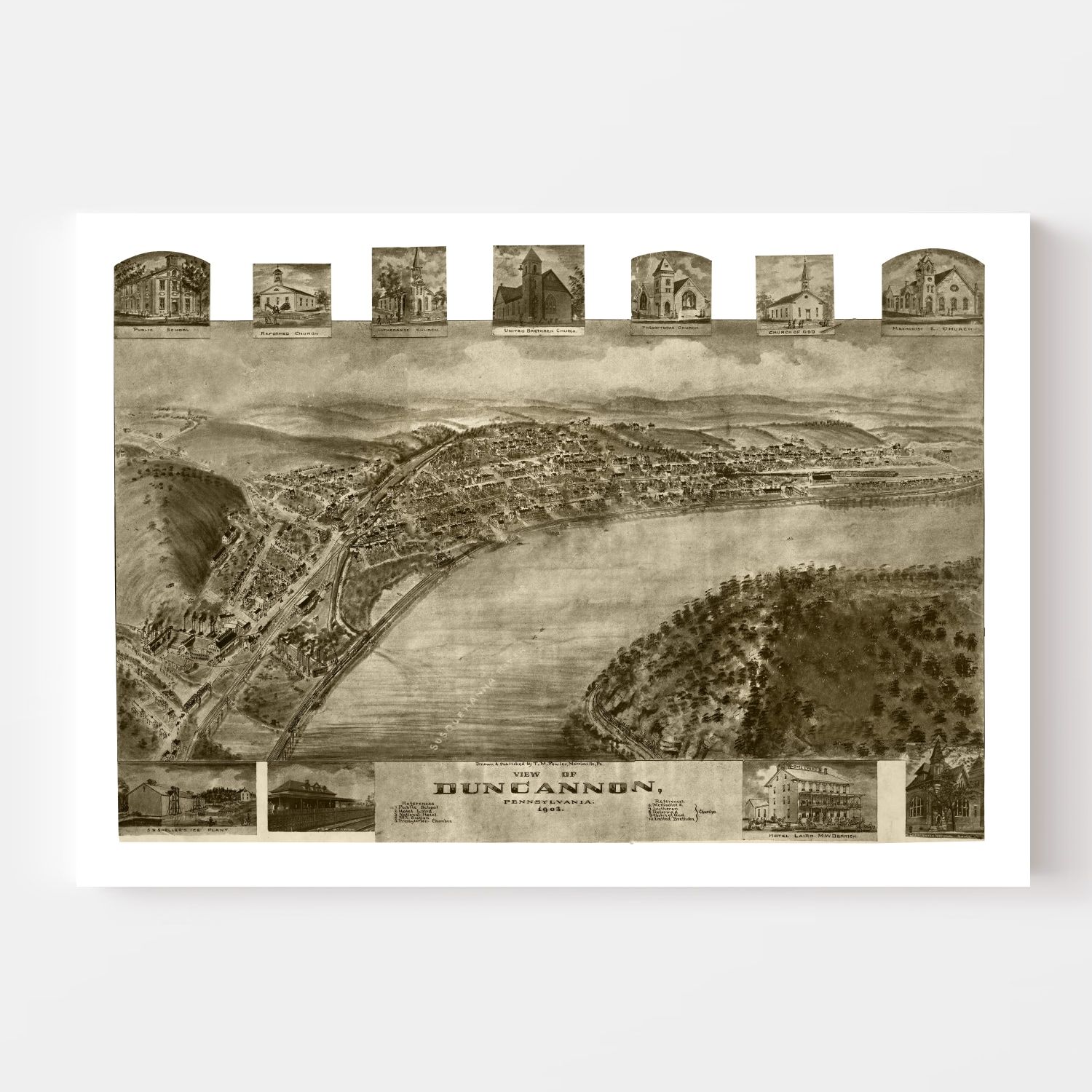 Vintage Map of Duncannon, Pennsylvania 1903