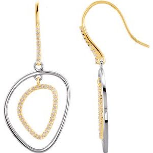 Sterling Silver Left Open Silhouette Earring Mounting
