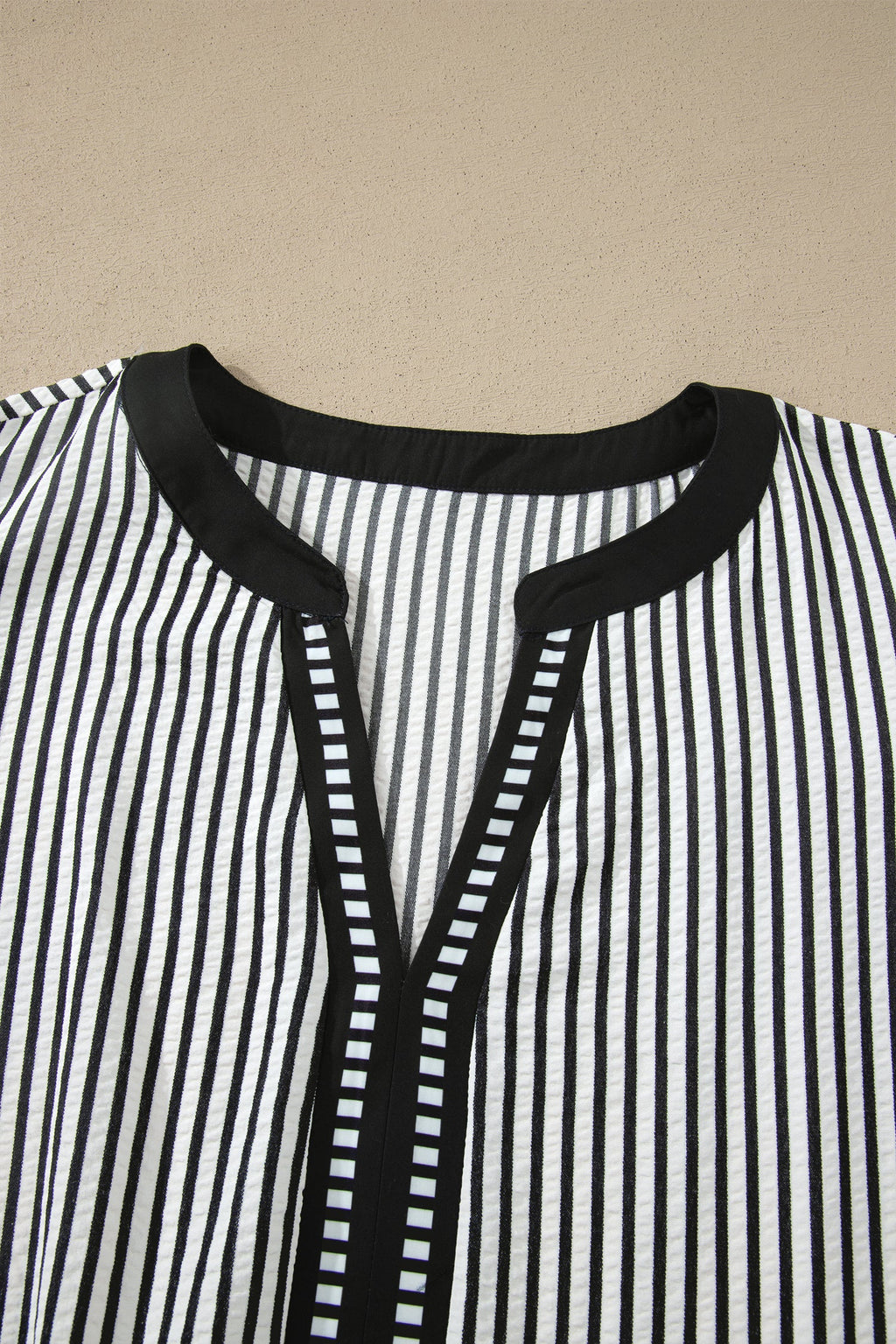 Plus Size Stripe Flutter Sleeve V-Neck Maxi Dress