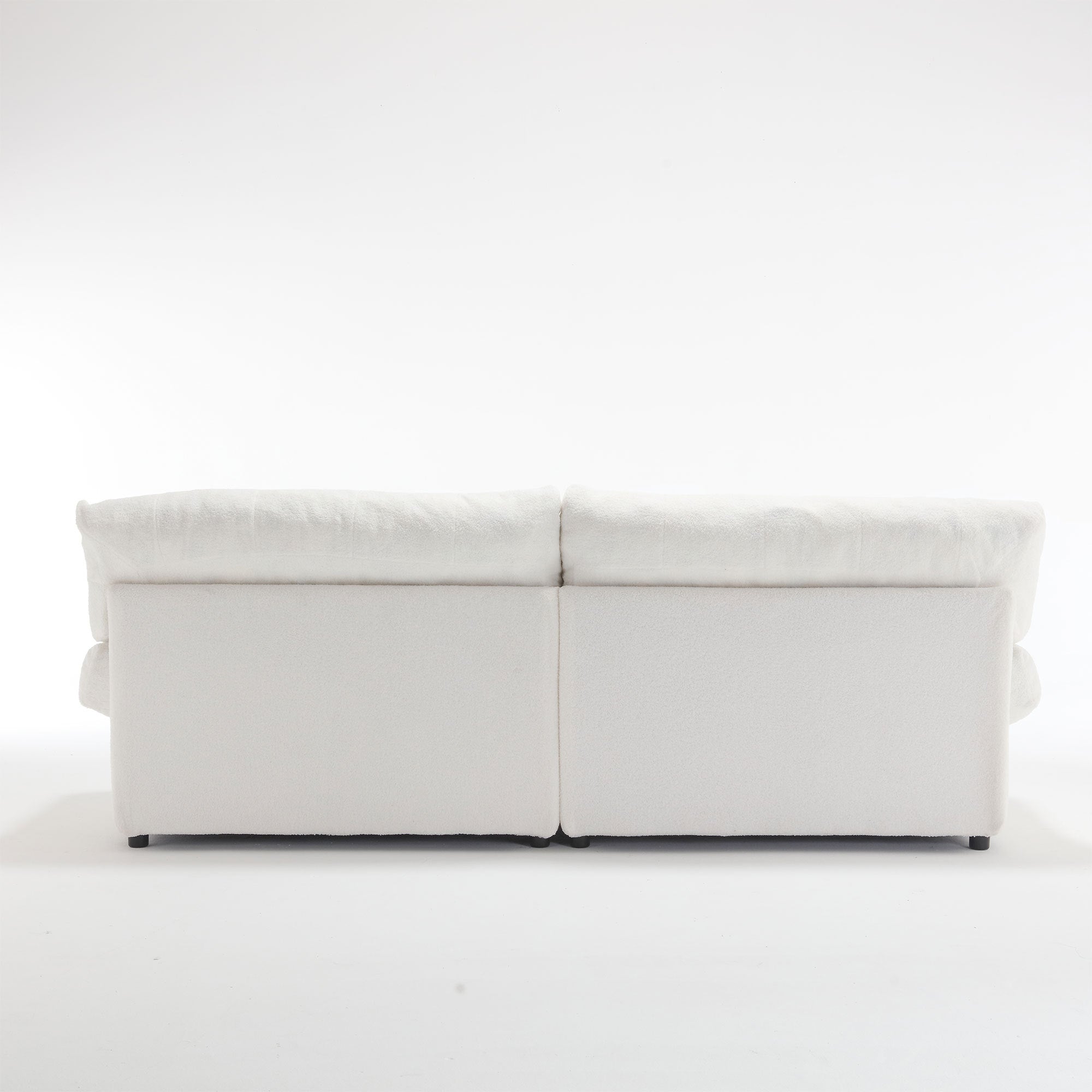 [VIDEO provided][New] Cloud Style Sofa, Teddy Velvet Fabric, Comfy Padded Cloud Couch for Living Room, Apartment