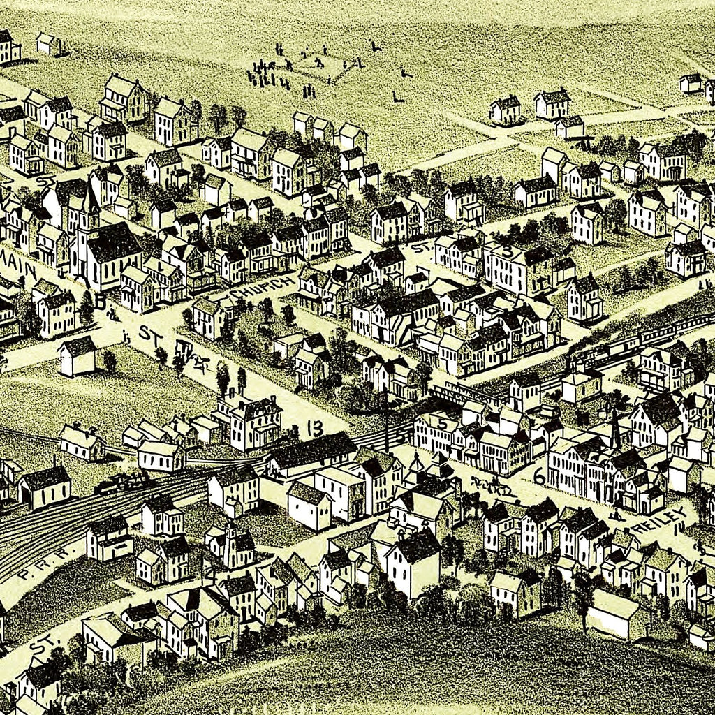 Vintage Map of Gallitzin, Pennsylvania 1901