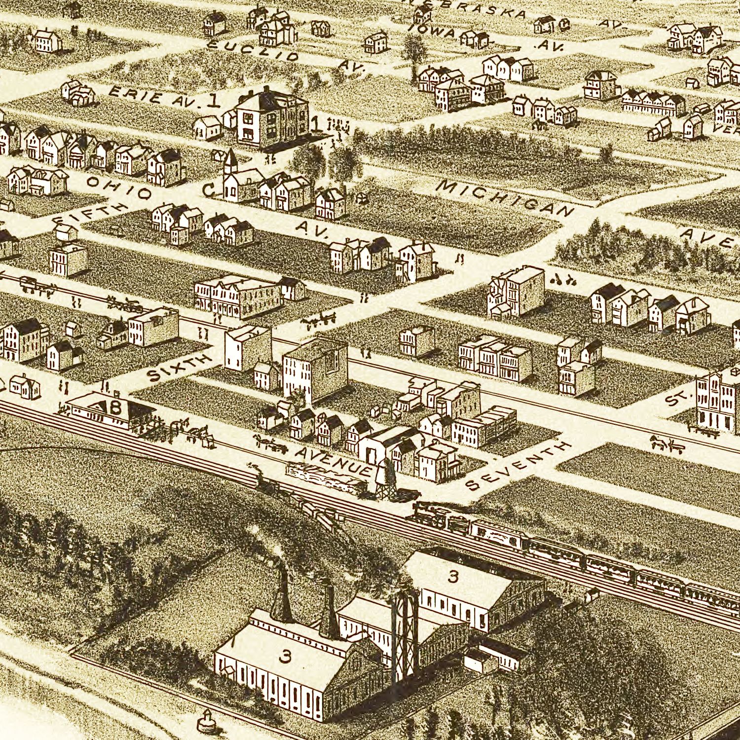Vintage Map of Glassport, Pennsylvania 1902