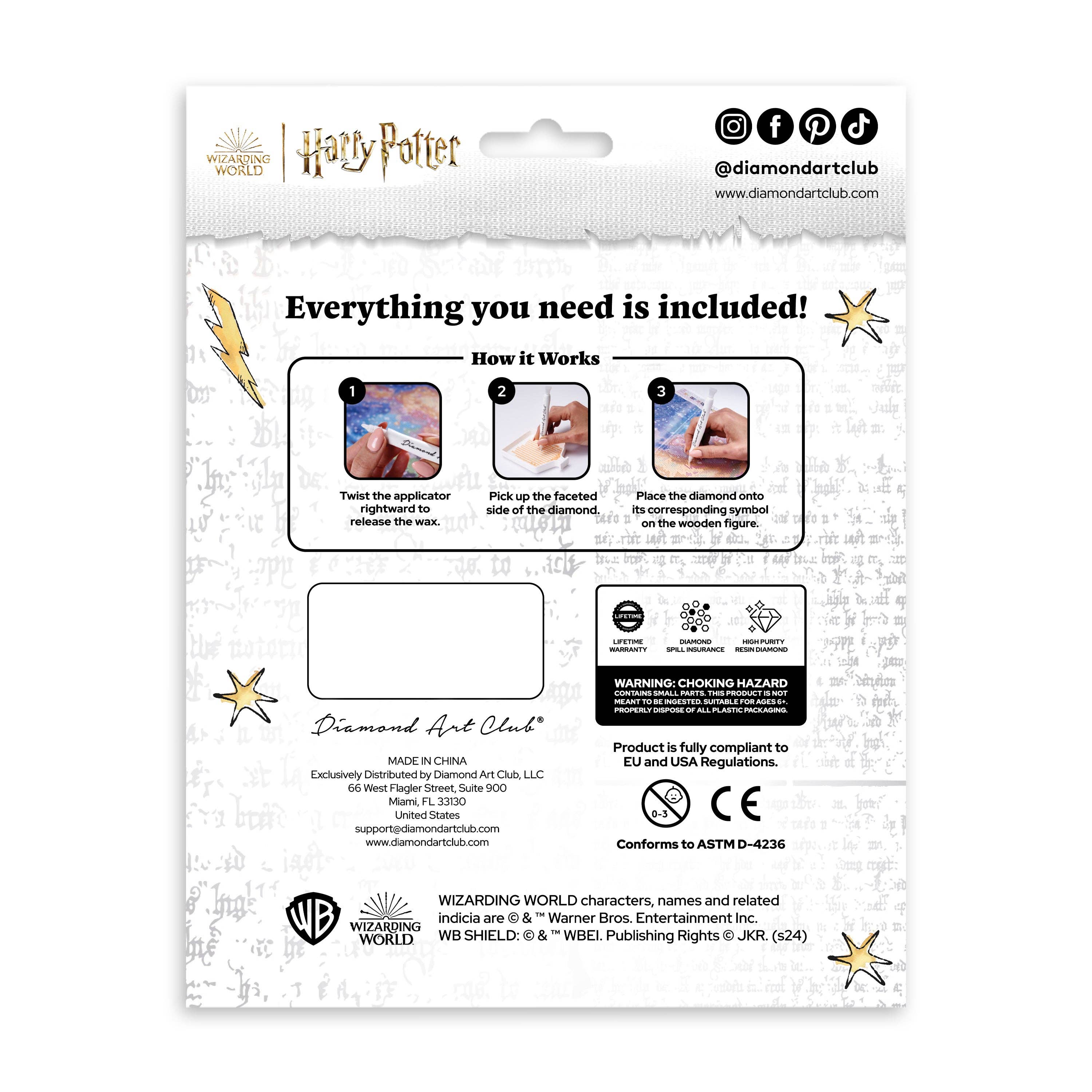 Diamond Art Club – Sparkle Pals Ron Weasley Licensed Harry Potter Diamond Painting (Round Drill, 4.8" x 5.7")