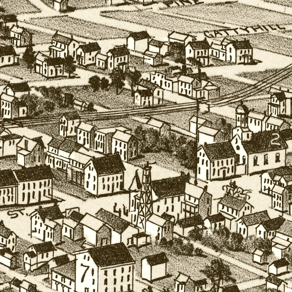 Vintage Map of Harmony, Pennsylvania 1901