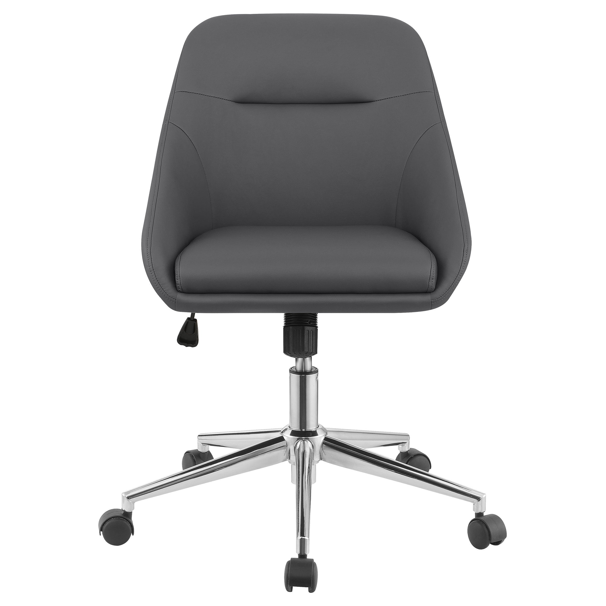 Jackman Grey Upholstered Adjustable Home Office Desk Chair