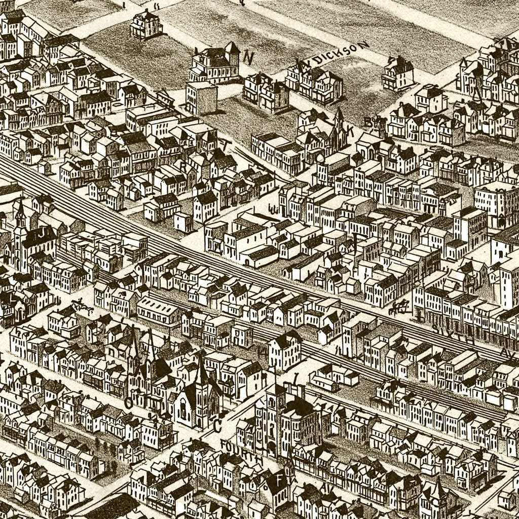 Vintage Map of Homestead, Pennsylvania 1902