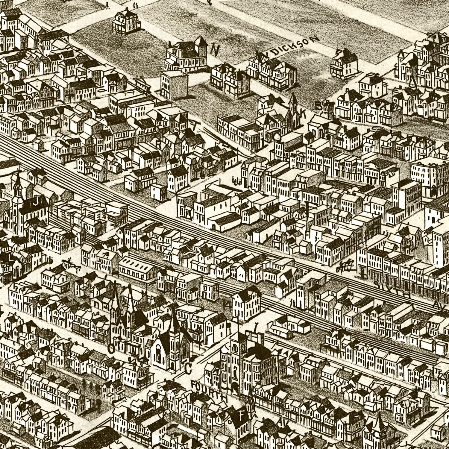 Vintage Map of Homestead, Pennsylvania 1902