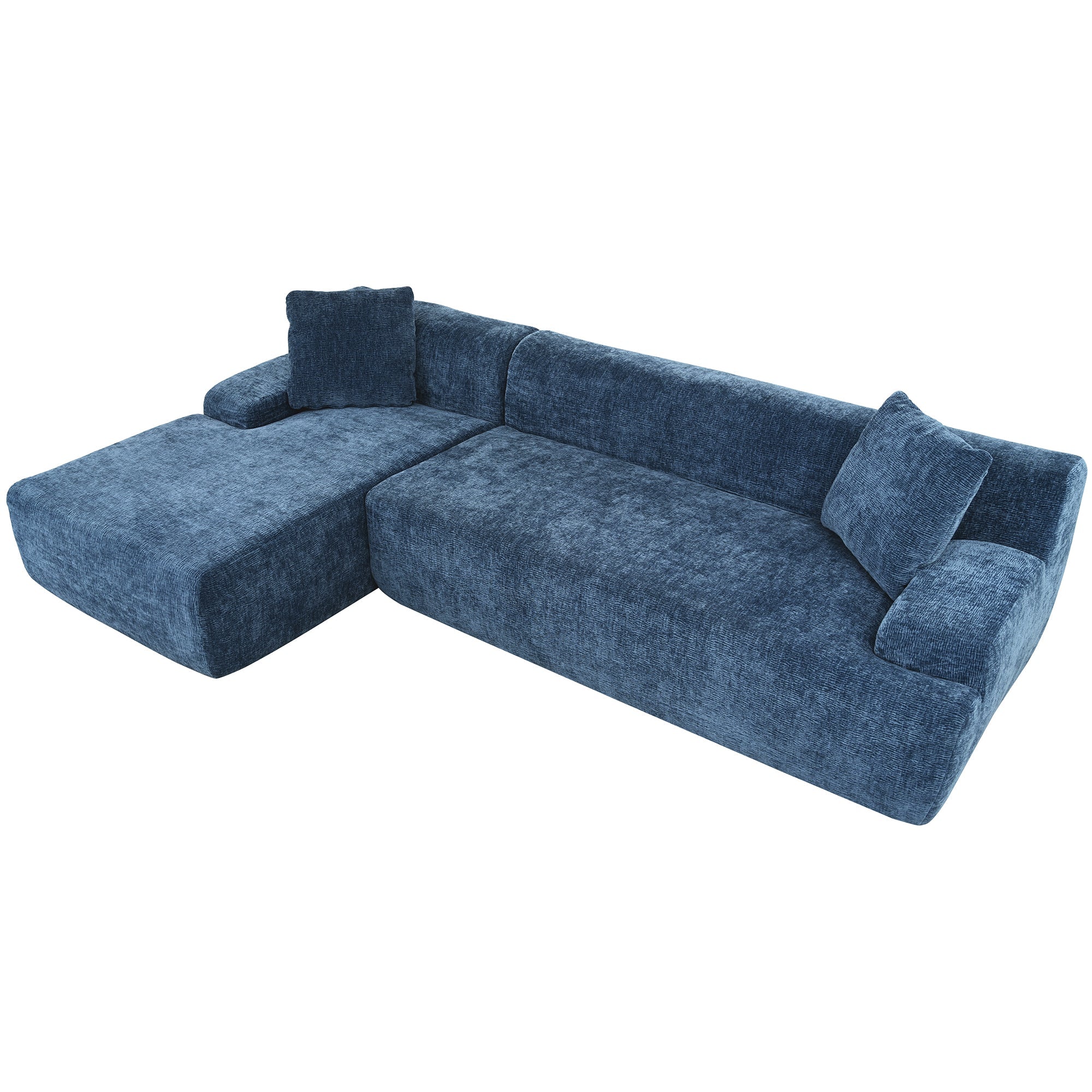 U_Style Modern Large L-Shape Modular Sectional Sofa for Living Room, Bedroom, Salon, 2 Piece Free Combination, Simplified Style(old sku:WY000356AAC)