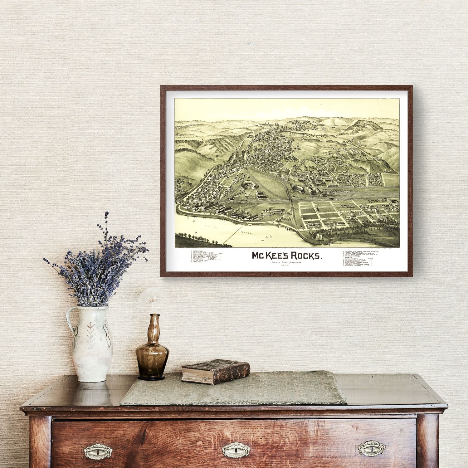 Vintage Map of McKee's Rocks, Pennsylvania 1901