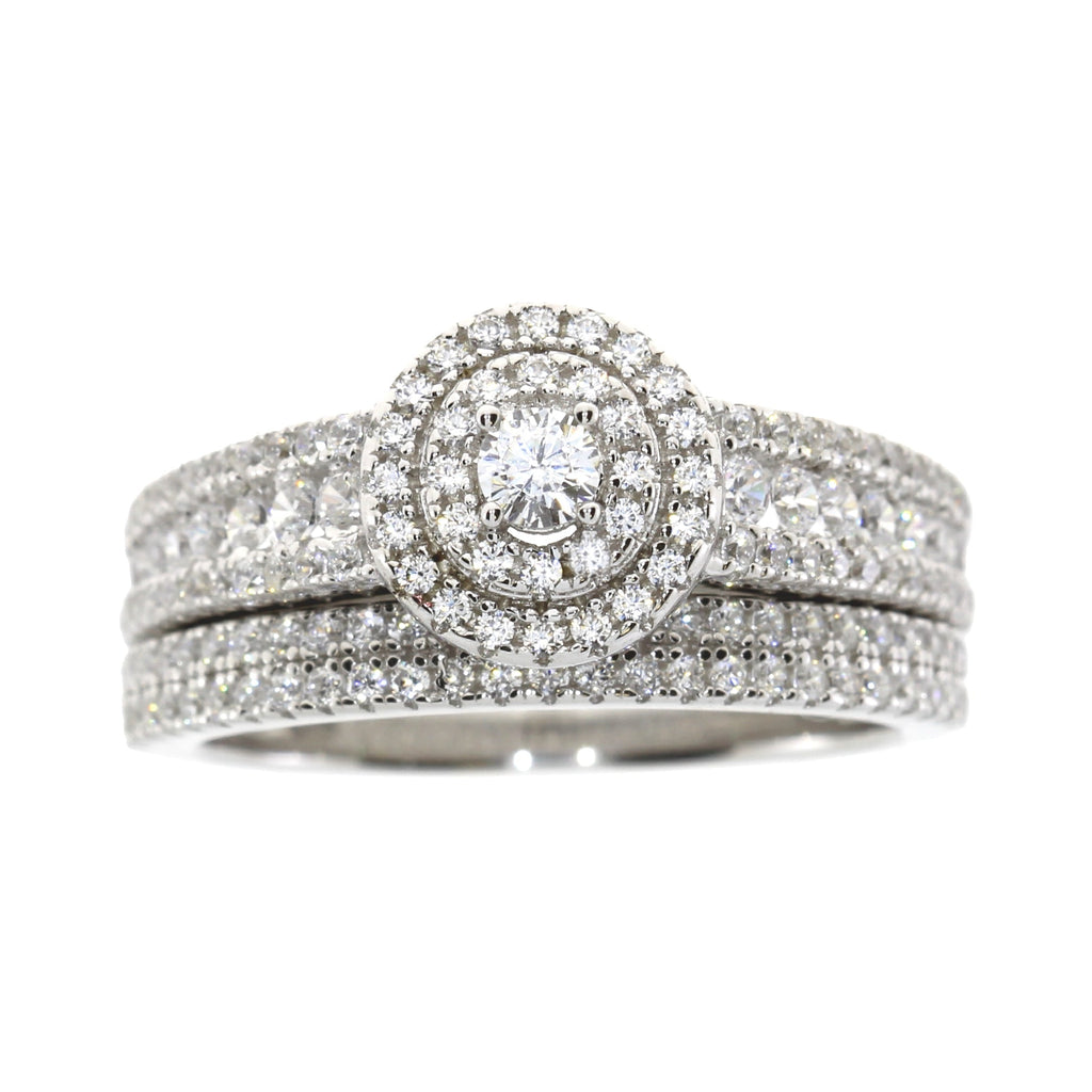 Natural Cubic Zirconia CZ SS Bridal Sterling Silver
