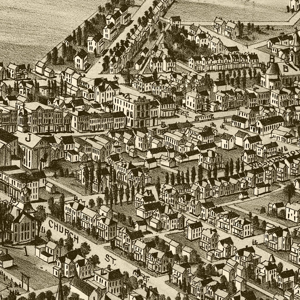 Vintage Map of Mount Pleasant, Pennsylvania 1900