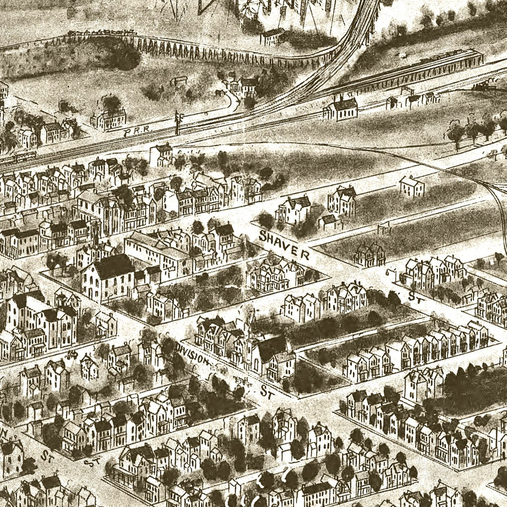 Vintage Map of Mount Union, Pennsylvania 1906