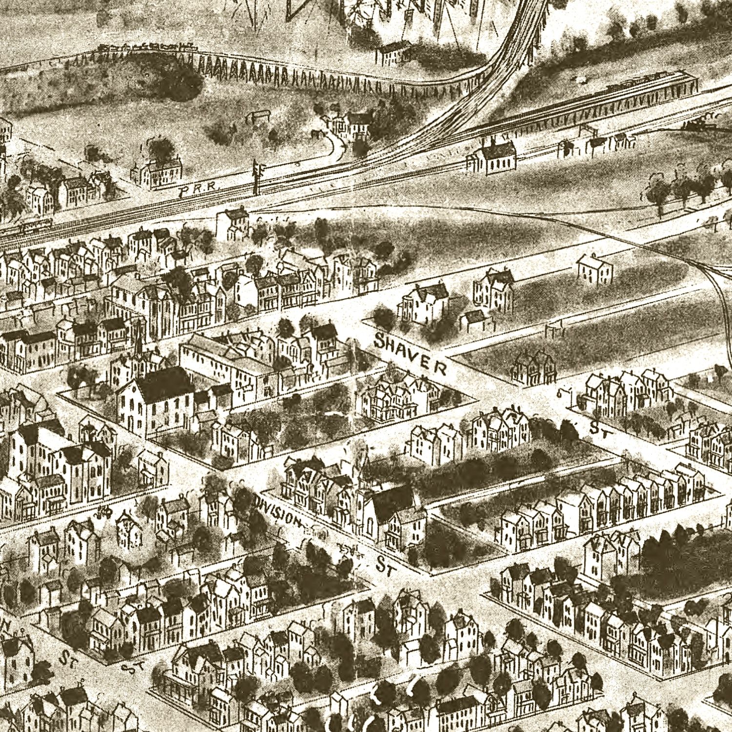 Vintage Map of Mount Union, Pennsylvania 1906