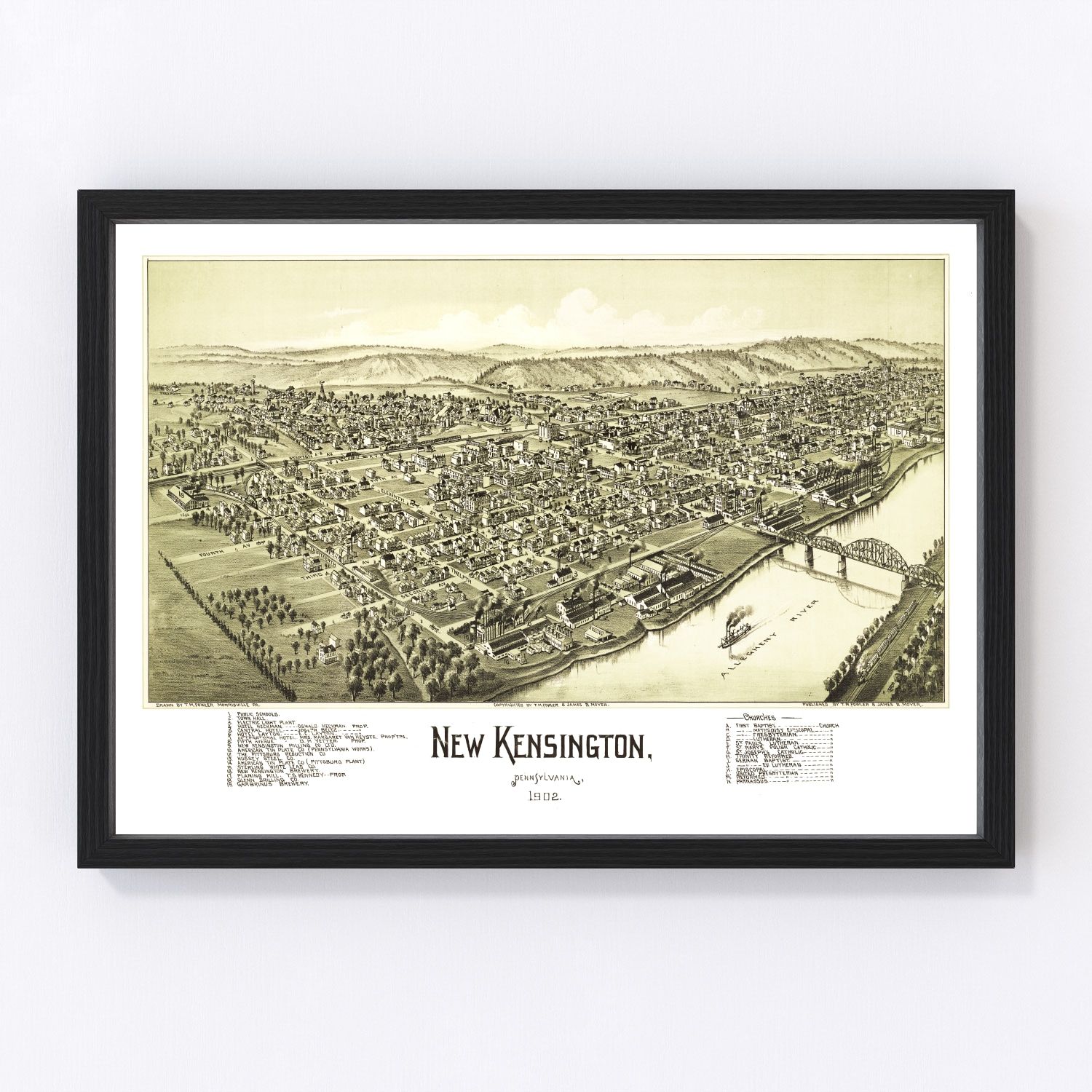 Vintage Map of New Kensington, Pennsylvania 1902