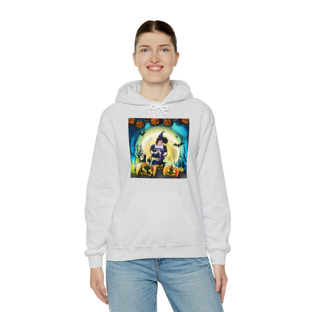 Scary Witch Unisex Heavy Blend™ Hooded Sweatshirt up to 5XL