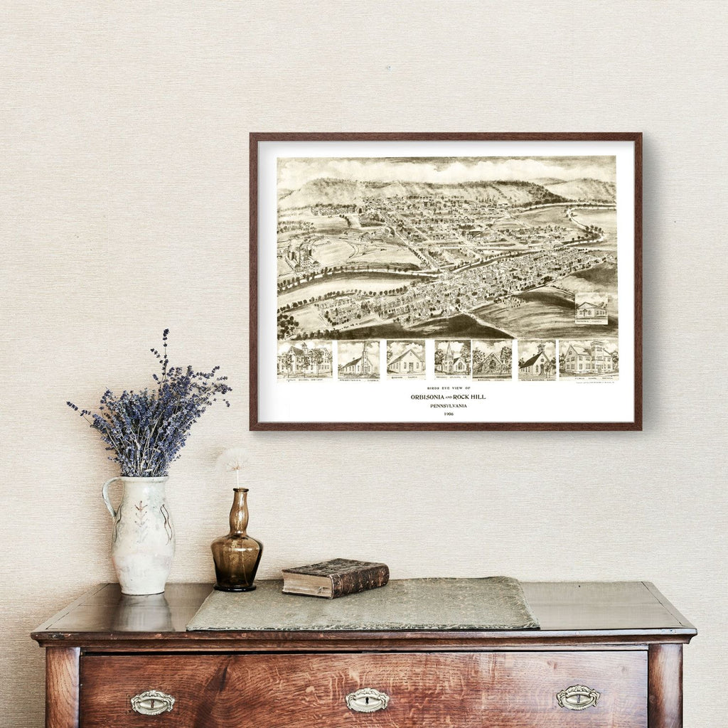 Vintage Map of Orbisonia, Pennsylvania 1906