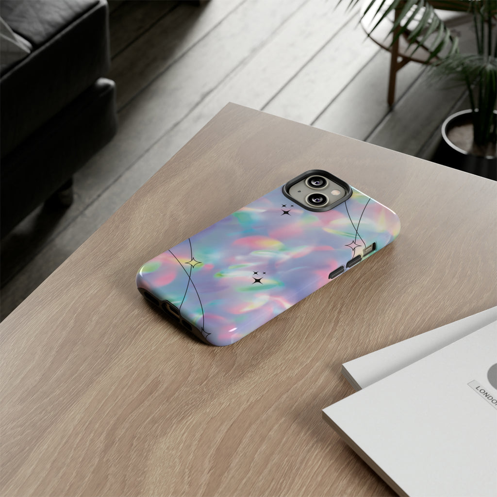 Gradient Pattern Stars Tough iPhone Case