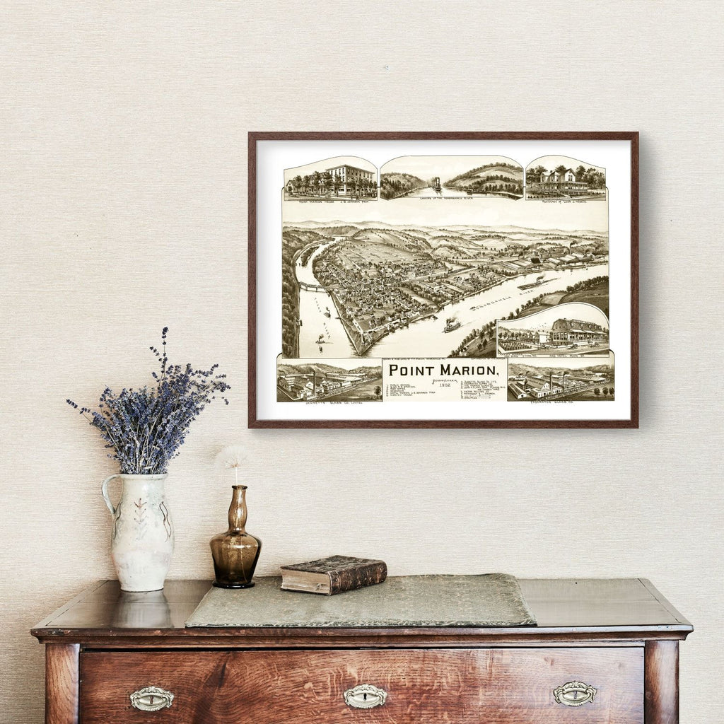 Vintage Map of Point Marion, Pennsylvania 1902
