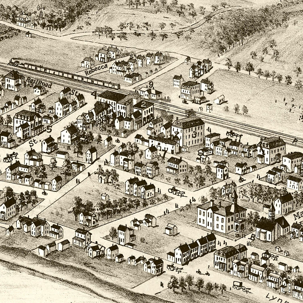 Vintage Map of Roscoe, Pennsylvania 1902