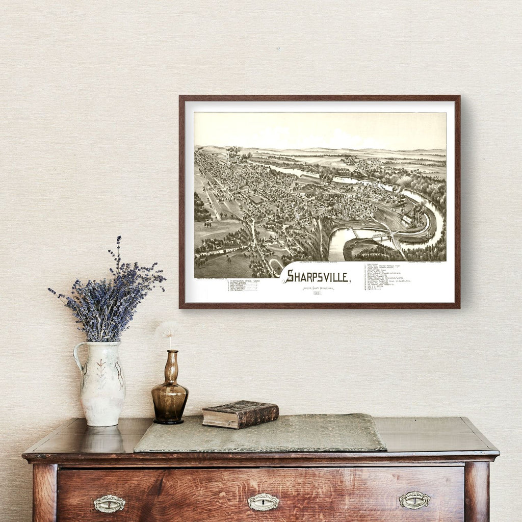 Vintage Map of Sharpsville, Pennsylvania 1901