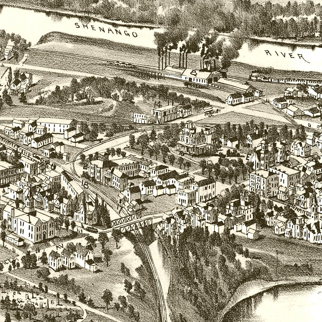 Vintage Map of Sharpsville, Pennsylvania 1901