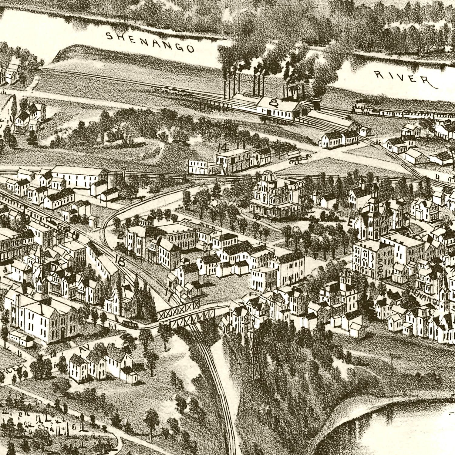 Vintage Map of Sharpsville, Pennsylvania 1901