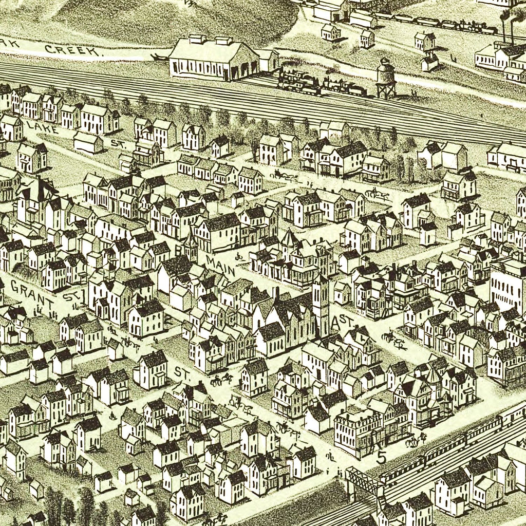 Vintage Map of South Fork, Pennsylvania 1900