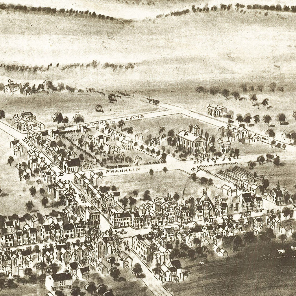 Vintage Map of Strasburg, Pennsylvania 1903