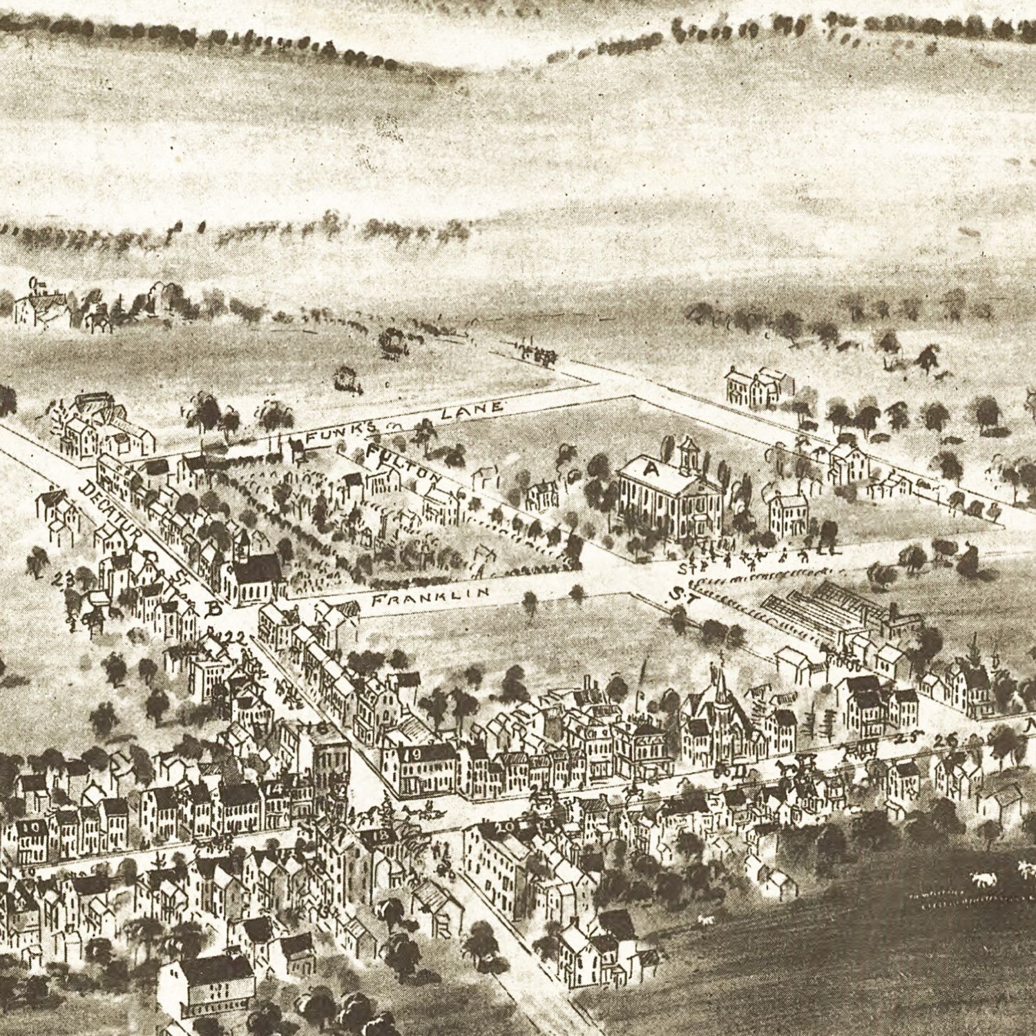 Vintage Map of Strasburg, Pennsylvania 1903