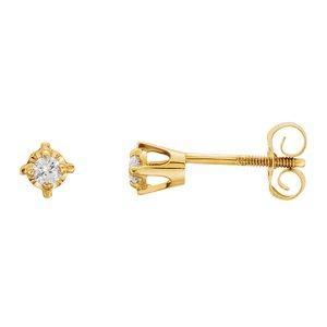 14K Yellow Gold .06 CTW Natural Diamond Earrings