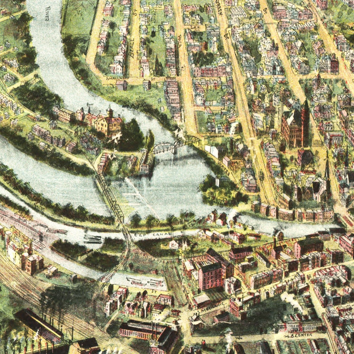 Vintage Map of Cumberland, Maryland 1906