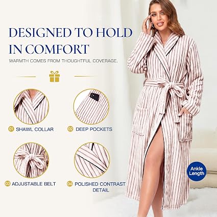 Women's Cozy Luxury Long Soft Bathrobe