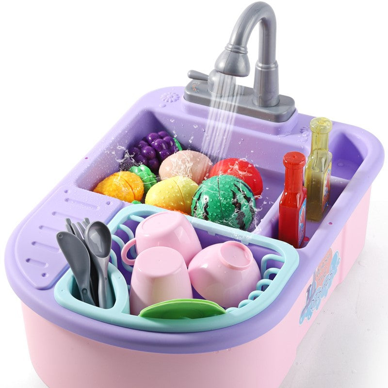 Kids Dishwasher Toy – Interactive Kitchen Playset with Manual and Electric Options