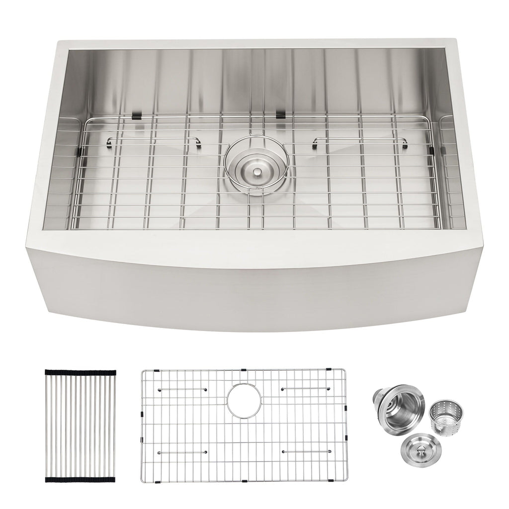 Farmhouse Kitchen Sink Stainless Steel Apron Front