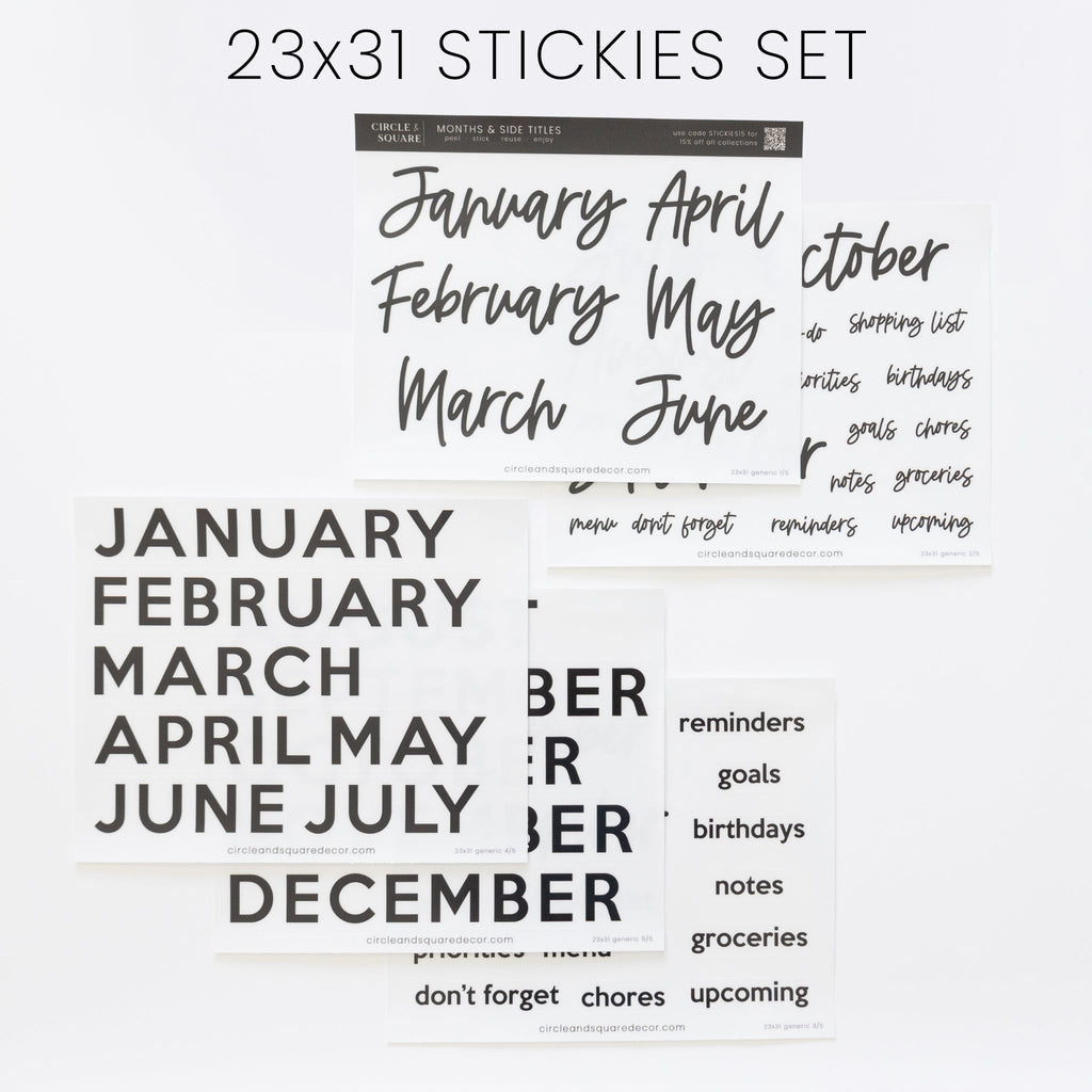 Ever Changing Acrylic Calendar | Classic Horizontal