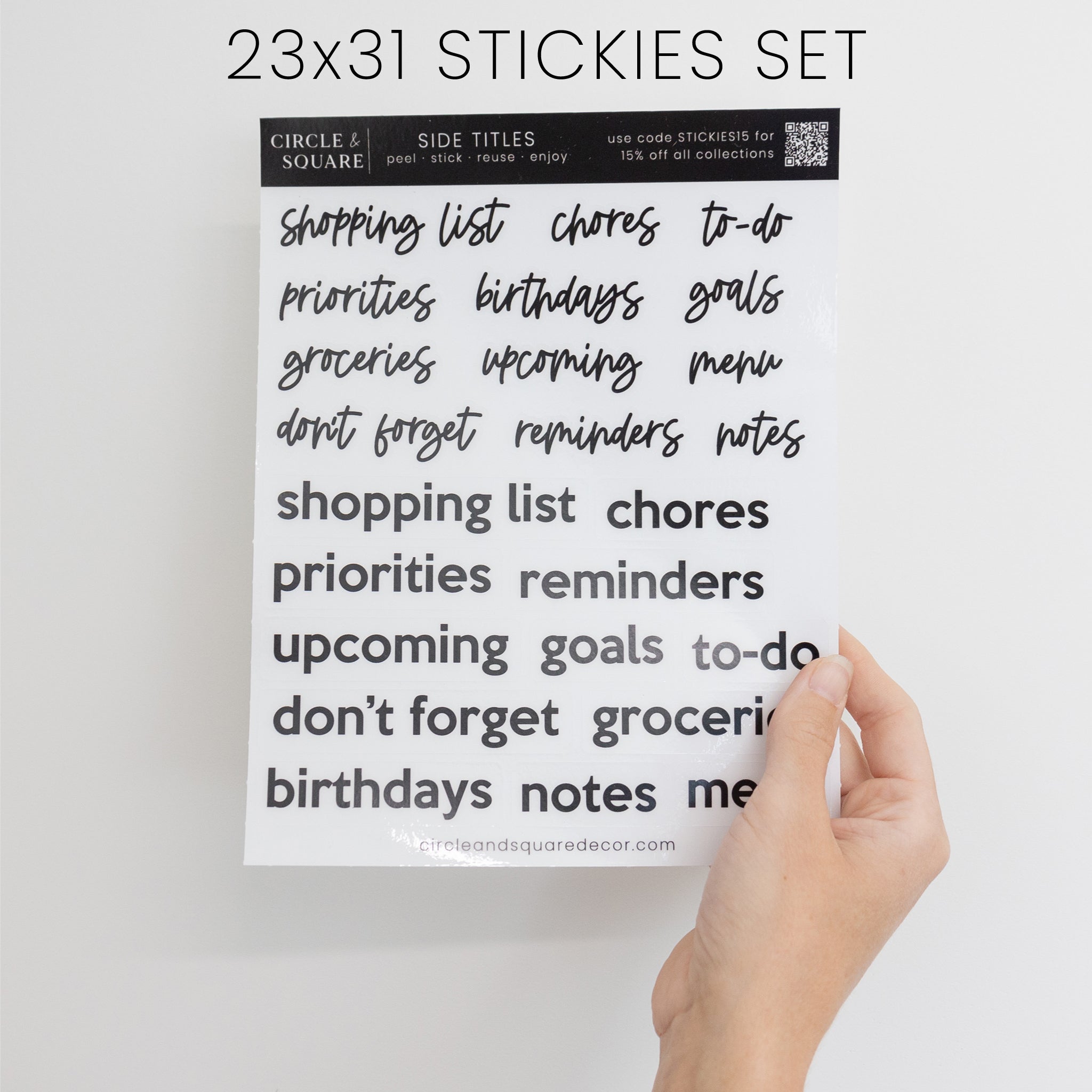 Ever Changing Acrylic Calendar | Minimalist Vertical