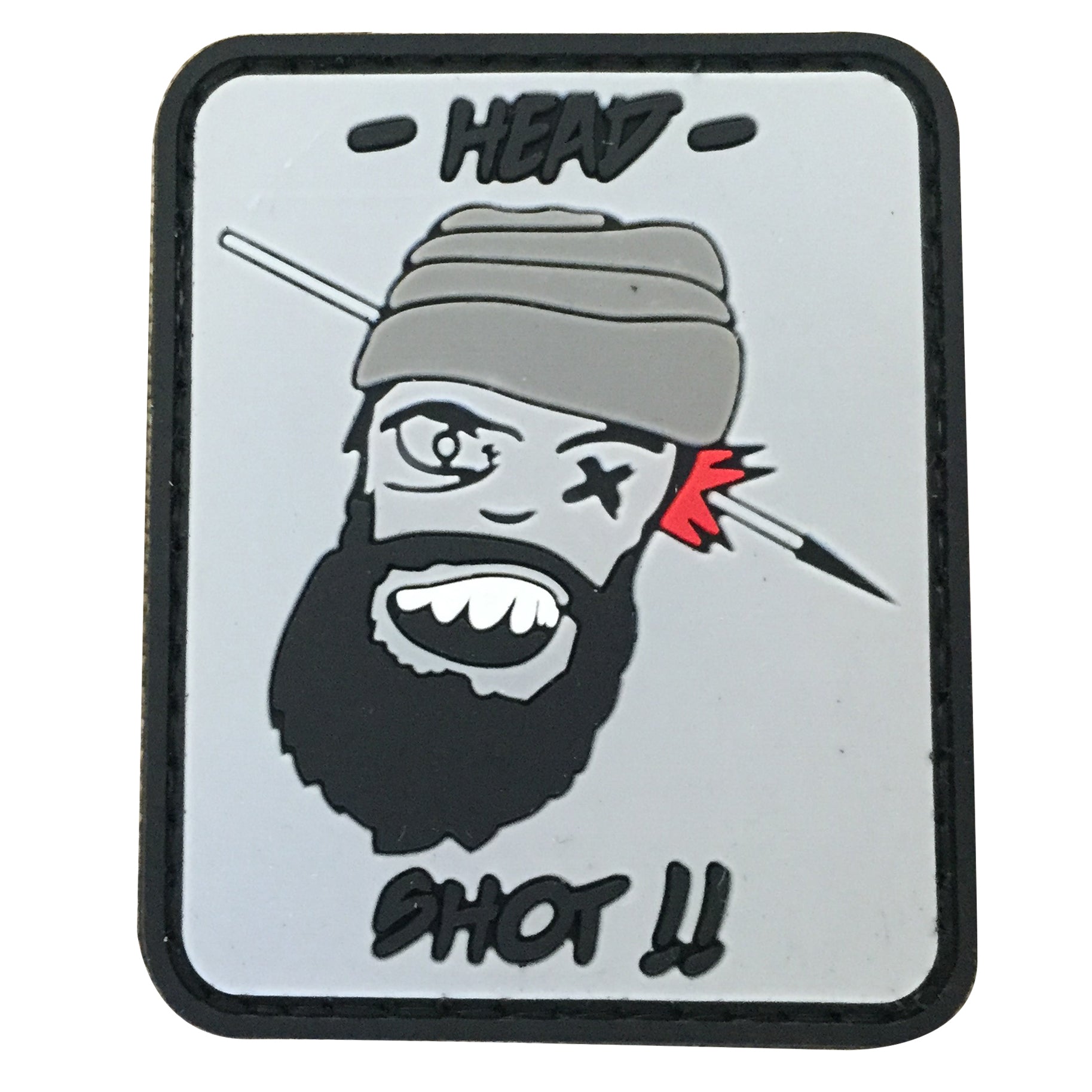 Head Shot PVC Patch