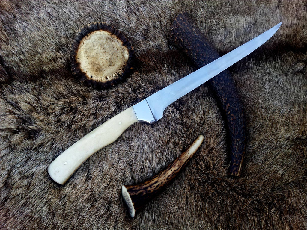 Handmade D2 Steel Fish Cleaning Knife – 12 Inch Fillet & Boning Blade