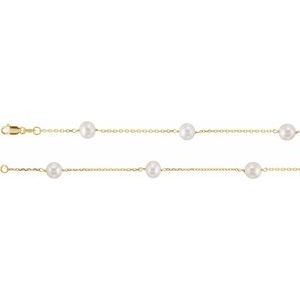 Pearl Station Necklace